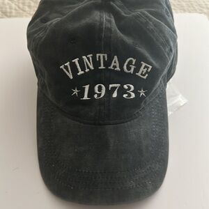 Vintage 1973 Baseball Cap Embroidered / 50th Birthday / BRAND NEW